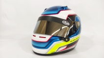 Personalização de Capacete Arai Cores Neon | Volumetria em carbono - Fredy Kart