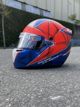 Personalização Capacete Bell RS7  | Cromado | Azul Anodizado Fosco e Vermelho