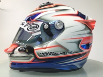 Personalizacao de Capacete - Pintura de Capacete Piloto CPKA Luciano Carvalho