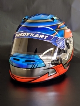 Pintura de Capacete Arai SK6 em cromo para Piloto Paulo Feldner